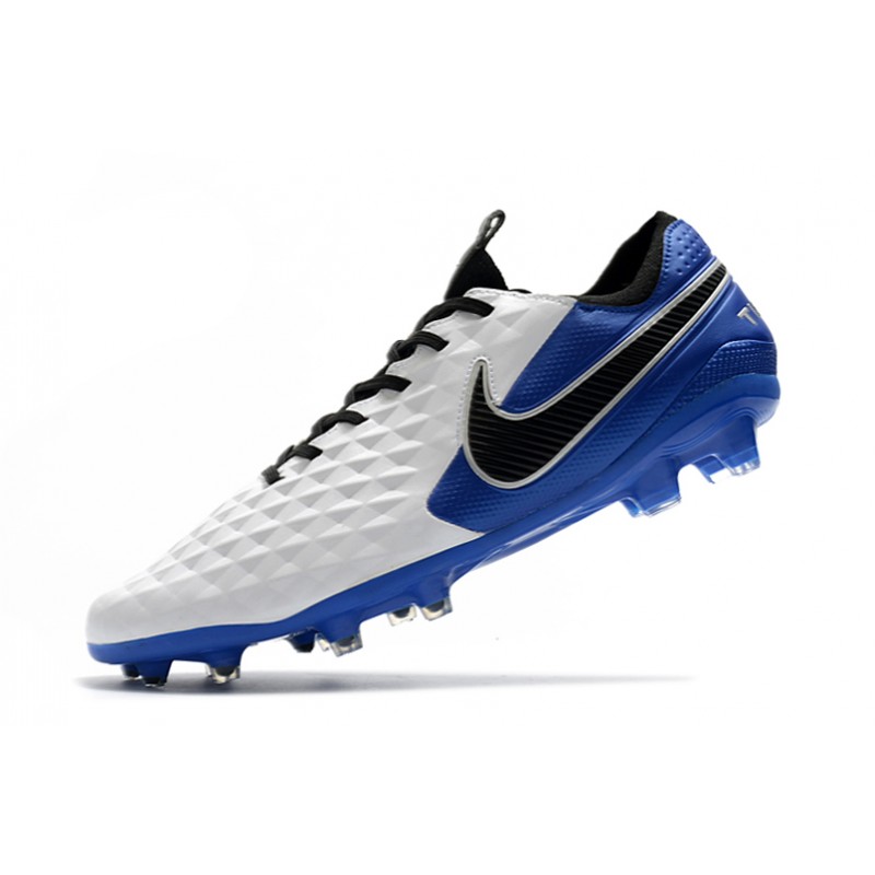 Nike Tiempo Legend VIII Elite FG Bílý Modrý Černá